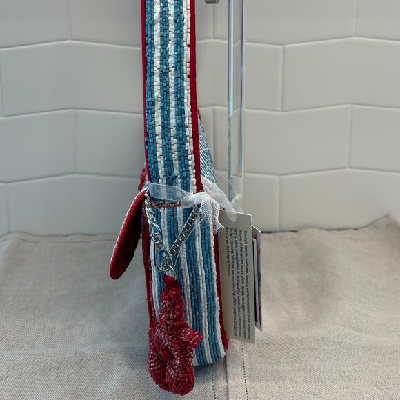 🦞Viral Beaded Red Lobster Shoulder Bag - with Lobster Charm - Made in India🦞 - Picture 4 of 12